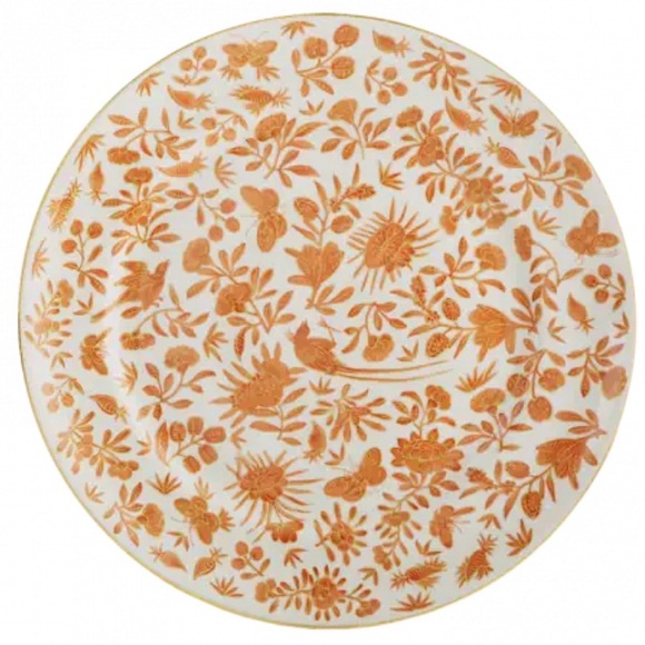 Mottahedeh Sacred Bird & Butterfly Dessert & Salad Plate Historic Charleston - Picture 10 of 10